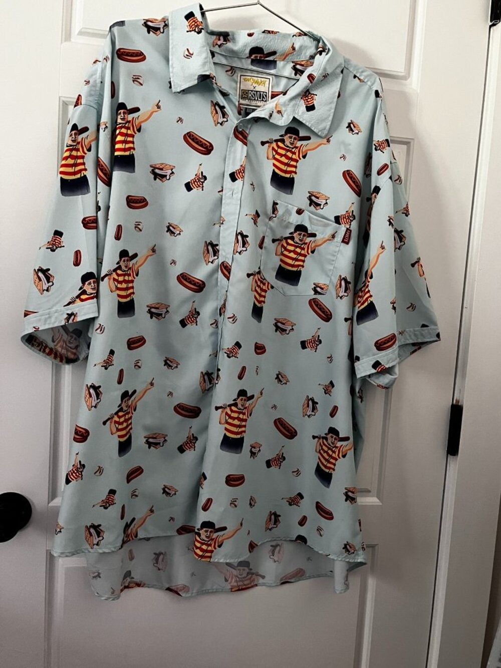 RSVLTS The Sandlot The Great Hambino KUNUFLEX Shirt Mens 4X (XXXXL) Short Sleeve